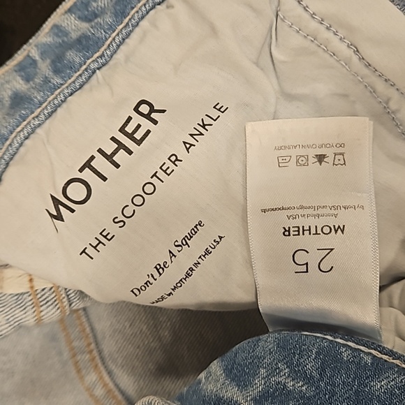 💕MOTHER SUPERIOR💕 The Scooter Ankle Jeans ~ Don't Be A Square 25 NWOT - Picture 16 of 16